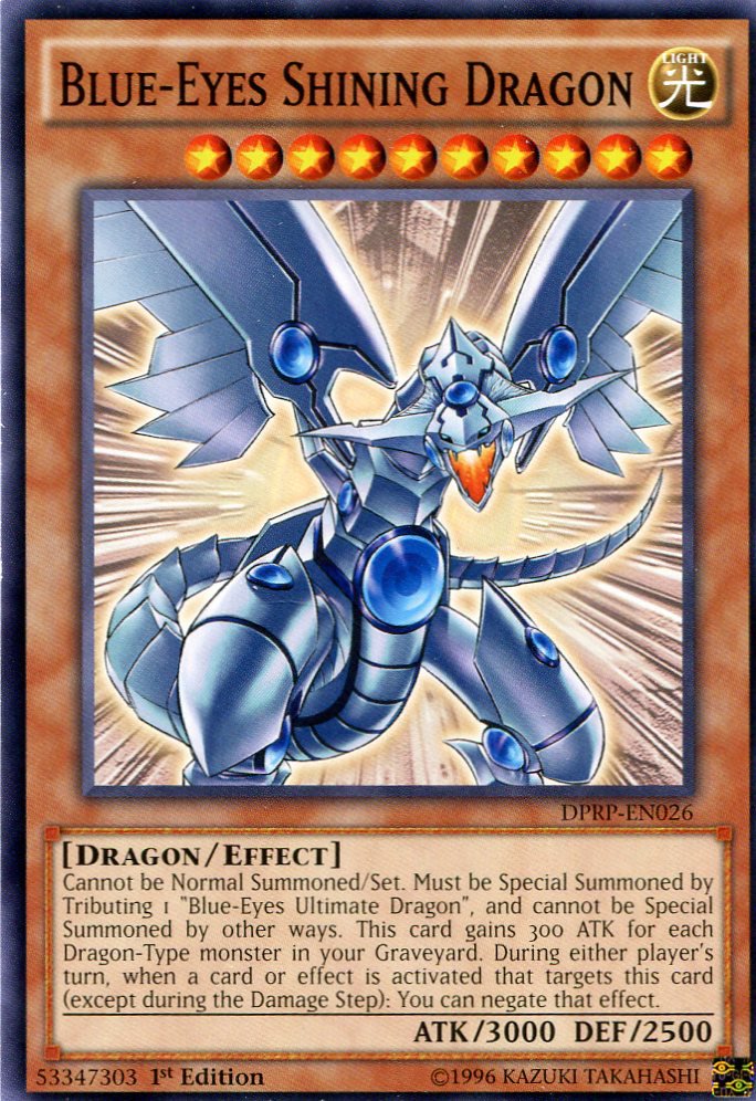 Yugioh Duelist Pack Rivals of the Pharaoh Blue Eyes Shining Dragon DPRP-EN026