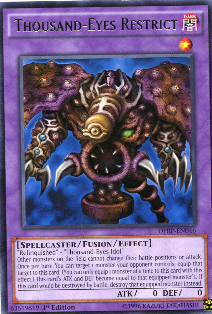 Yugioh Duelist Pack Rivals of the Pharaoh Thousand Eyes Restrict DPRP-EN046