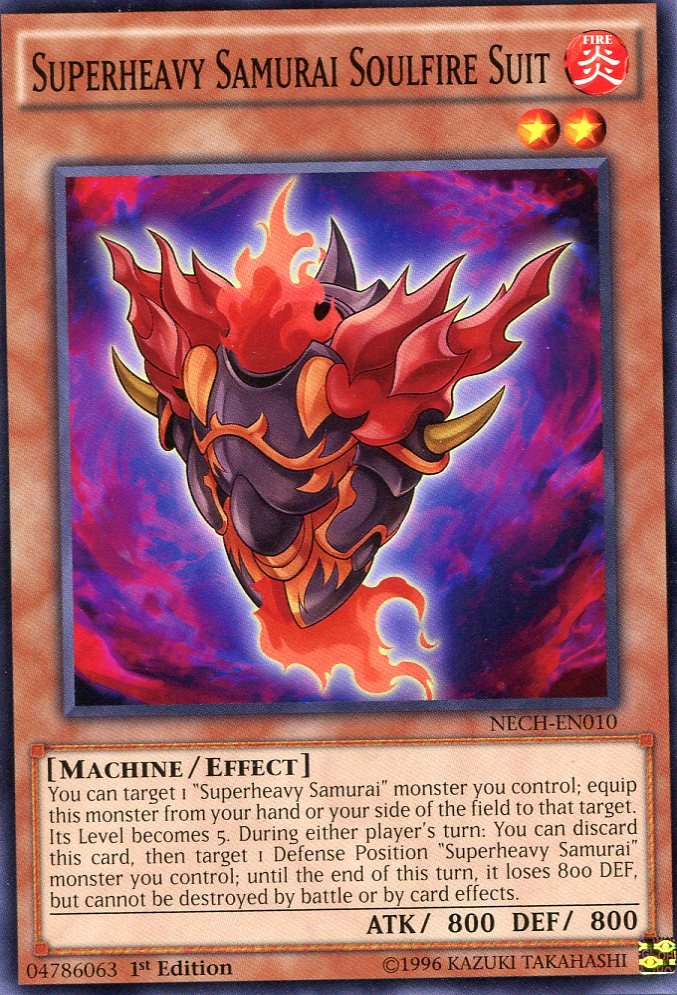 Yugioh Duelist New Challengers, Superheavy Samurai Soulfire Suit NECH-EN010