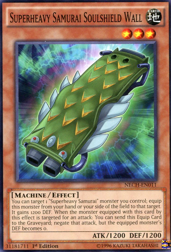 Yugioh Duelist New Challengers, Superheavy Samurai Soulshield Wall NECH-EN011