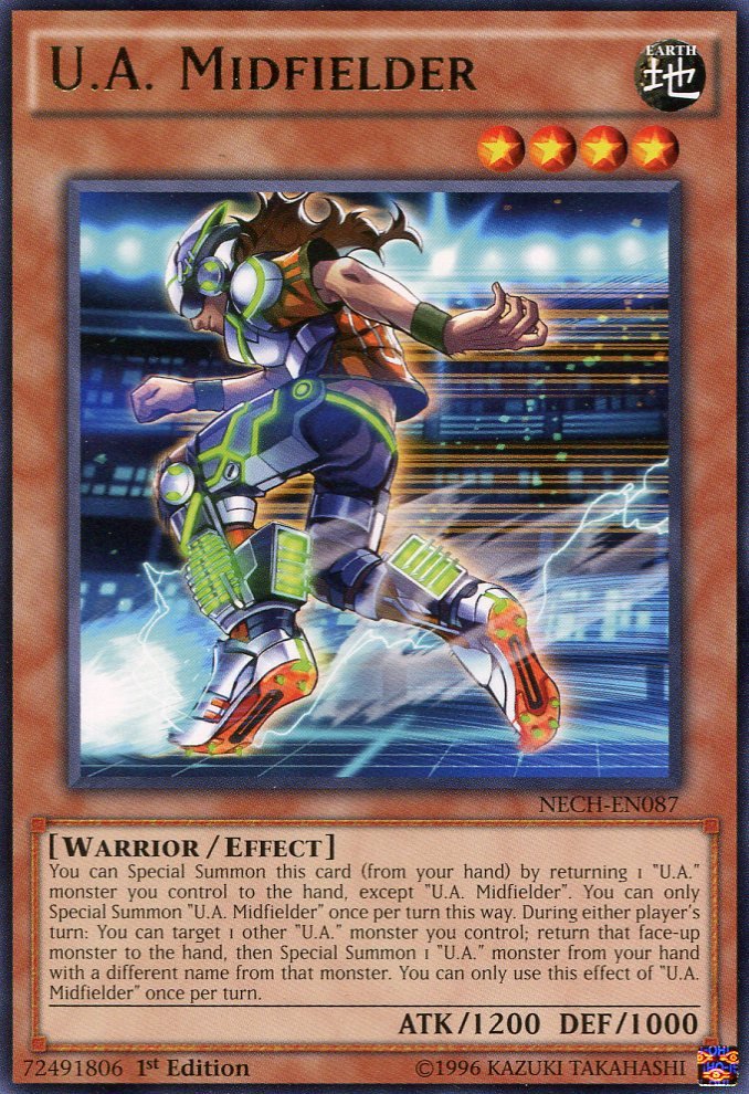 Yugioh Duelist New Challengers, U A Midfielder NECH-EN087