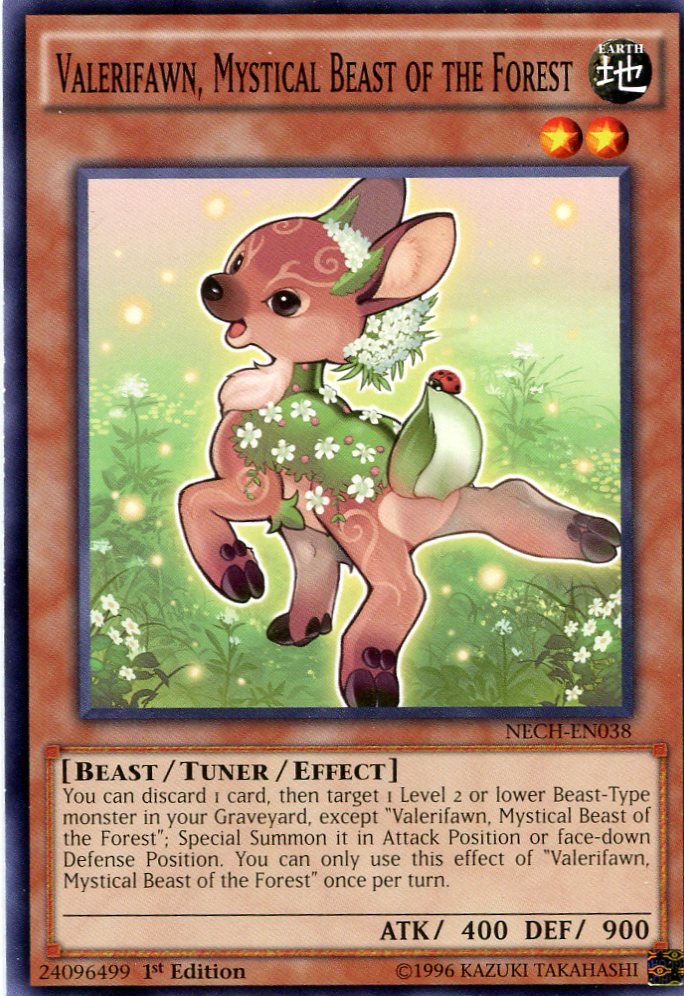 Yugioh Duelist New Challengers, Valerifawn Mystical Beast of the Forest NECH-EN038