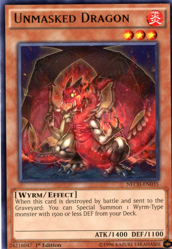 Yugioh Duelist New Challengers, Unmasked Dragon NECH-EN035