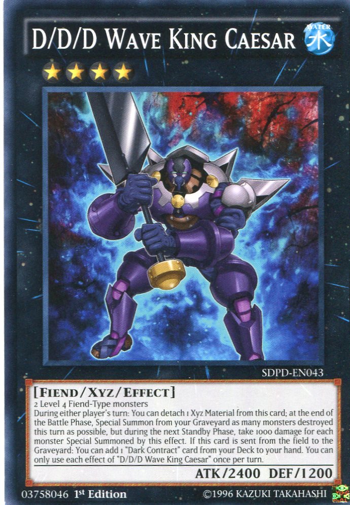 Yugioh Pendulum Domination D/D/D Wave King Cesear, SDPD-EN043