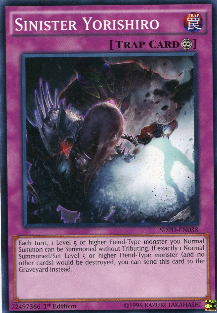 Yugioh Pendulum Domination Sinister Yorishiro, SDPD-EN038