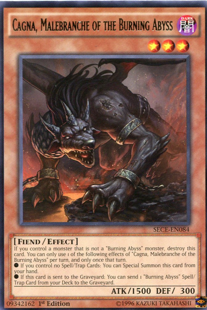 Yugioh Secrets of Eternity Cagna, Malebranche of the Burning Abyss, SECE-EN084