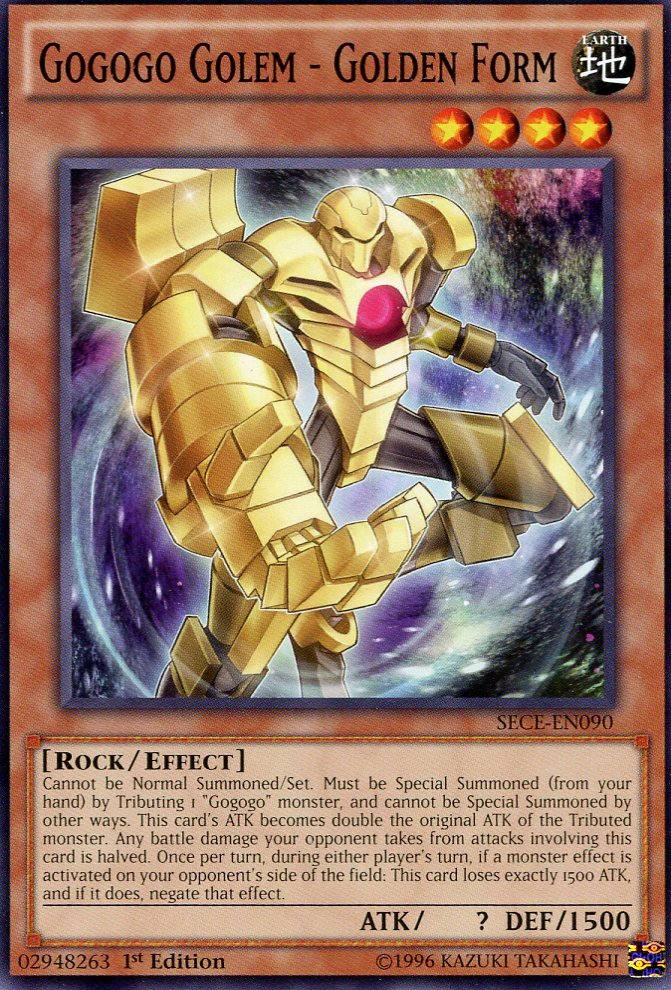 Yugioh - Secrets of Eternity - Gogogo Golem Golden Form - SECE-EN090