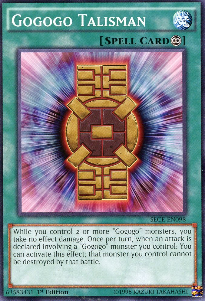 Yugioh - Secrets of Eternity - Gogogo Talisman - SECE-EN098