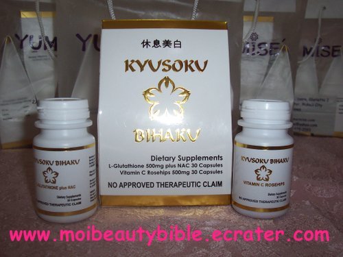 (Free gift)L-GLUTATHIONE VITAMIN C (KYUSOKU BIHAKU)SKIN BLEACHING