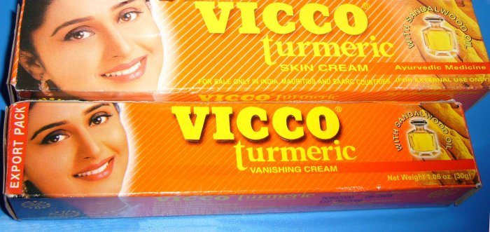 Vicco Tumeric Cream Skin Cream & Vicco Tumeric Vanishing Cream (FREE SHIPPING WORLDWIDE!!!)