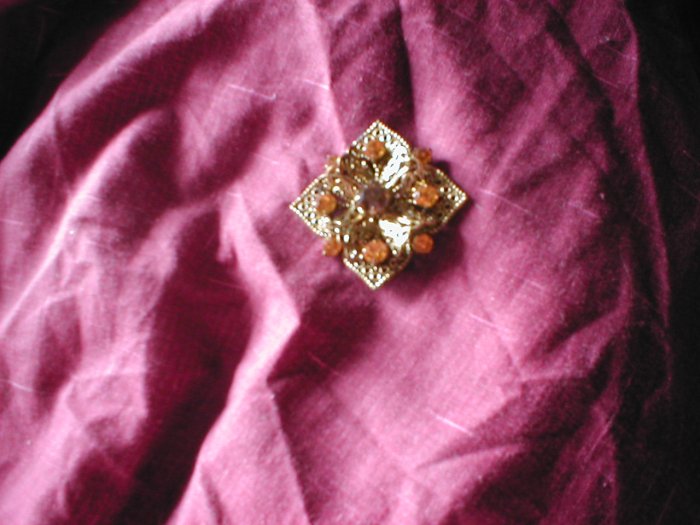 Gold Metal Brooch