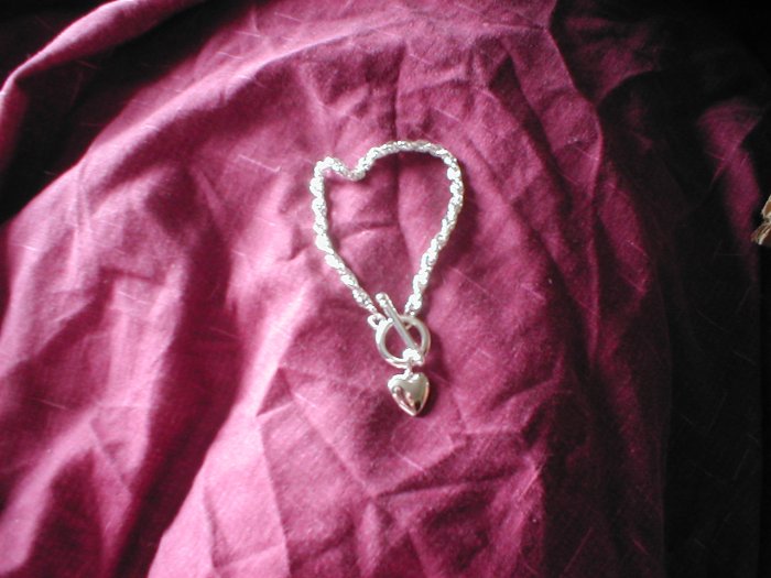 Silver Heart Style Bracelet