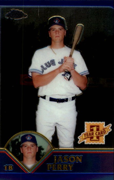 2003 Topps Chrome 210 Jason Perry FY RC