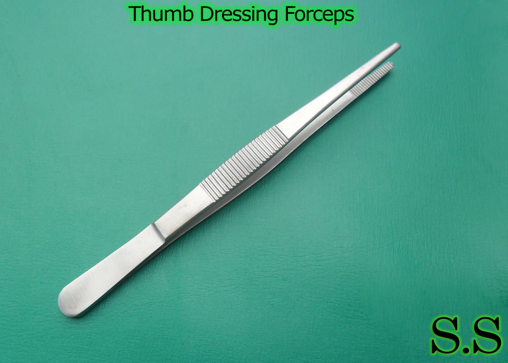 100 THUMB DRESSING FORCEPS 5.5" SURGICAL INSTRUMENTS