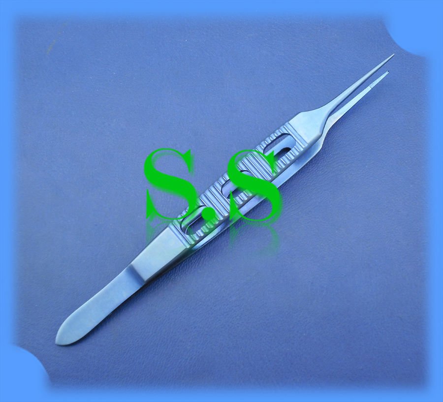 Castroviejo Suture Tying Corneal Forceps Straight X Teeth Titanium