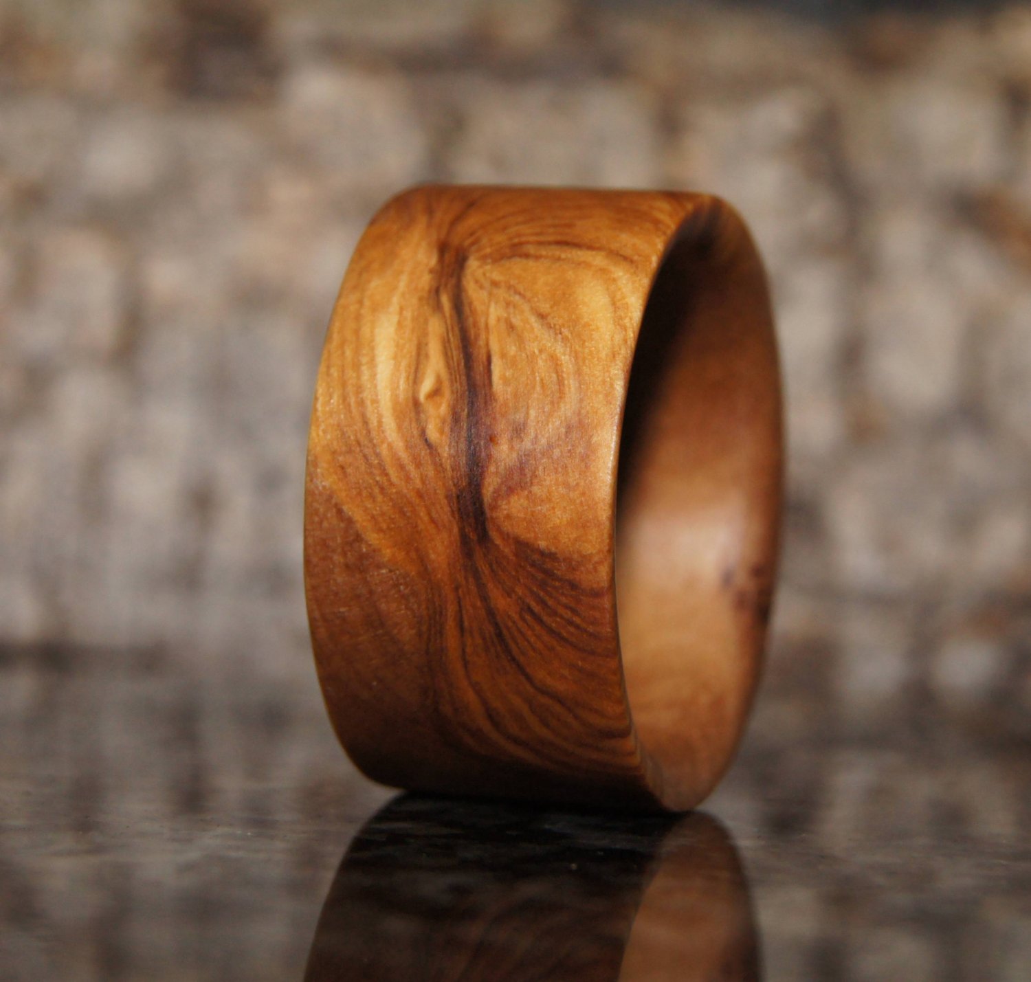 Wood Ring Size 10 1/2 - olive wood ring