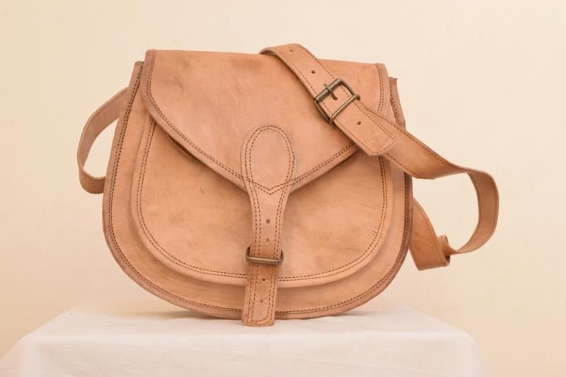 Retro Original Handmade Leather Bag, Ladies Girls Purse Unique Bags Indian #149