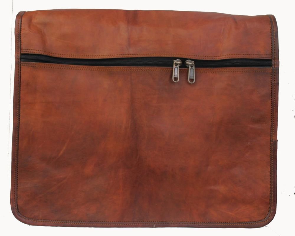 15" Stylish Handmade Real Leather Bag, Brown Laptop Corporate Office Bags #172