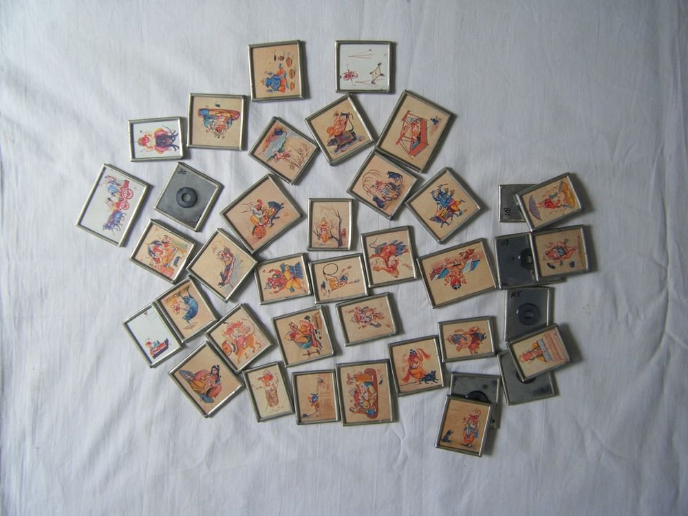 Beautiful Freeze Magnet Hand Color Painting Metal Frame Lot of 150 Pcs #001
