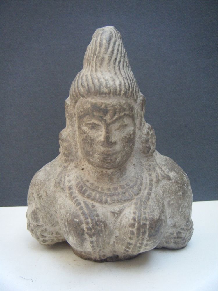 Goddess Stone Statue, Vintage Antique Old Handmade Original Goddess India #484