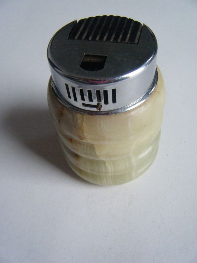 Anitque Vintage Gas Lighter from India , Stone Base Rare Lighter India #295