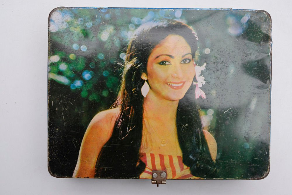 Old Sweets Tin Box, Rare Collectible Litho Printed Tin Boxes India #1468