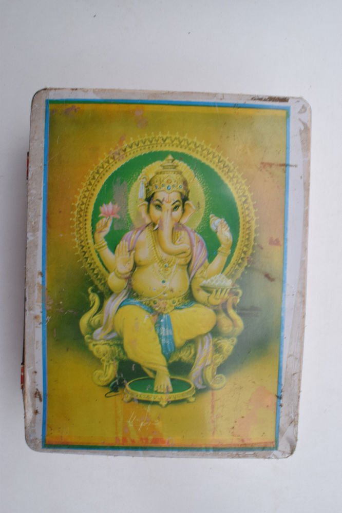 Old Sweets Tin Box, Rare Collectible Litho Printed Tin Boxes India #1402