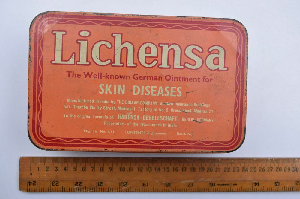 Old Sweets Tin Box, Rare Collectible Litho Printed Tin Boxes India #1498