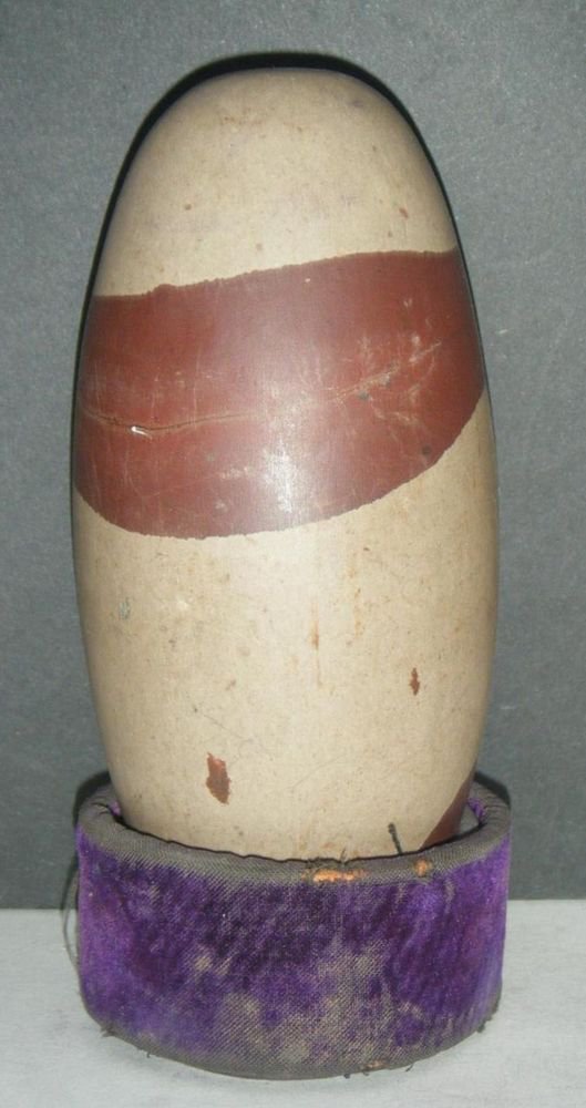 Narmadeshwar Shiva Lingam / Lingham Sacred Stone Narmadeshwar Narmada India #644