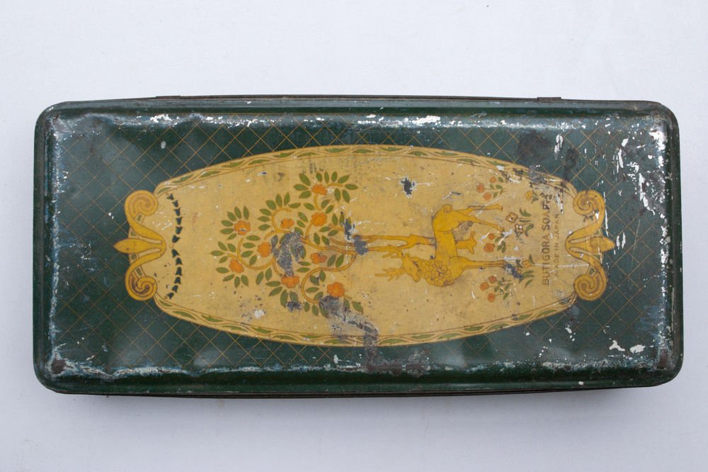 Old Sweets Tin Box, Rare Collectible Litho Printed Tin Boxes India #1488