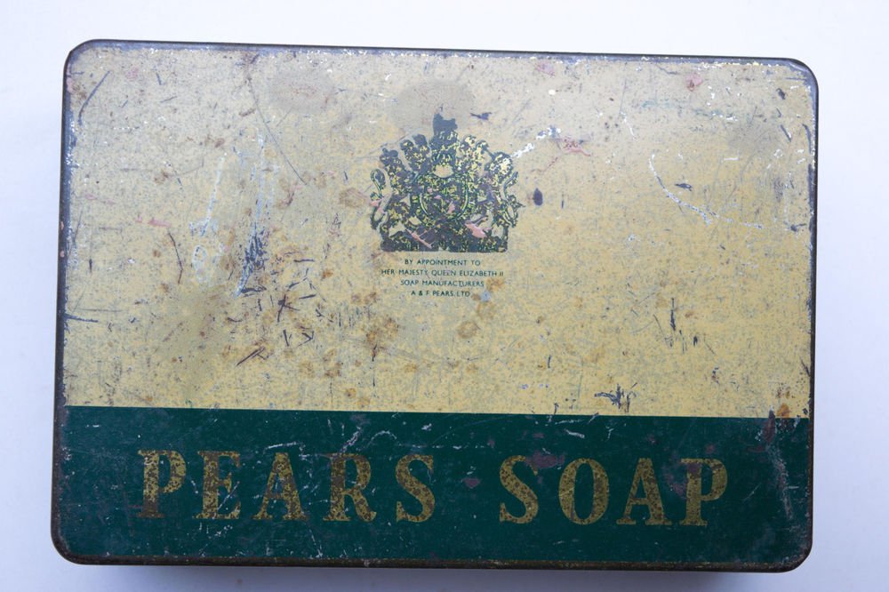 Old Sweets Tin Box, Rare Collectible Litho Printed Tin Boxes India #1495