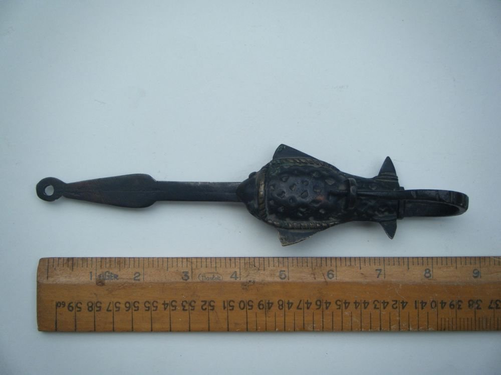 Brass Antique Finished Lock Handmade Heavy Pad Lock Rare India Working #0704
