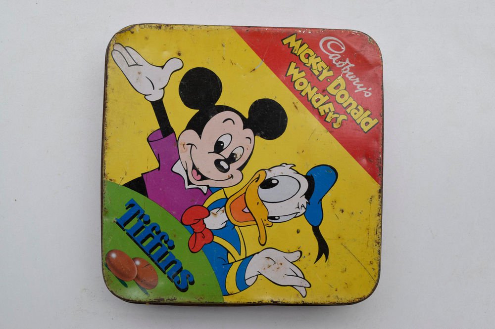 Old Sweets Tin Box, Rare Collectible Litho Printed Tin Boxes India #1478