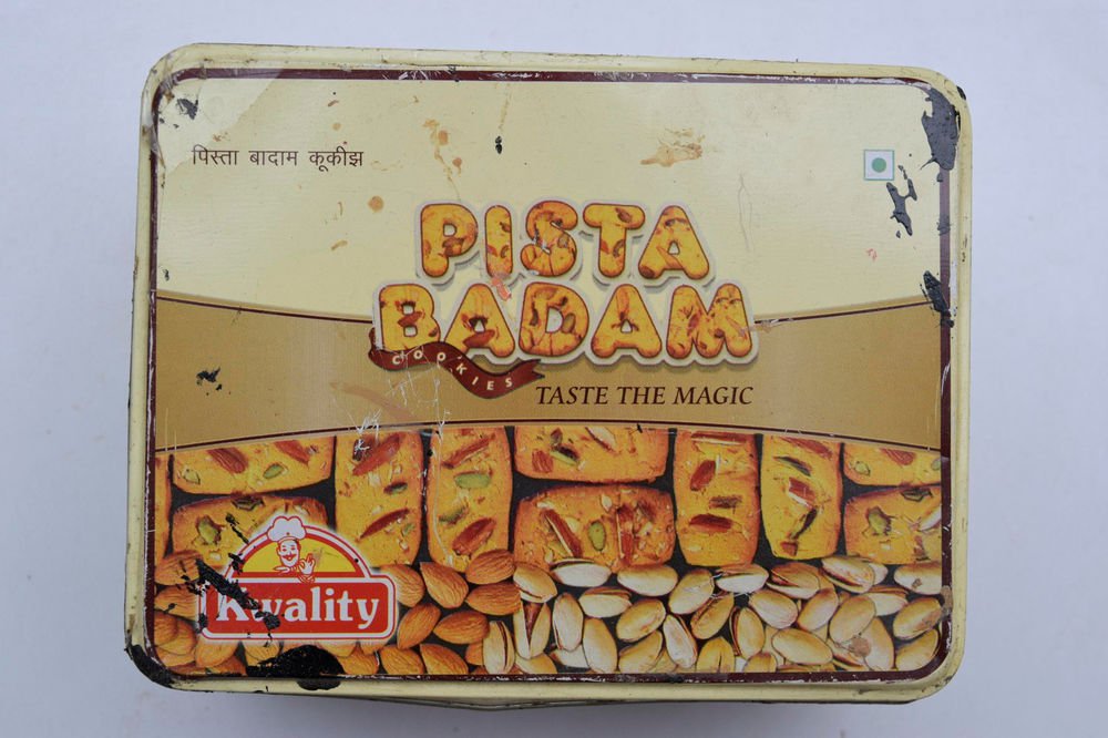 Old Sweets Tin Box, Rare Collectible Litho Printed Tin Boxes India #1483