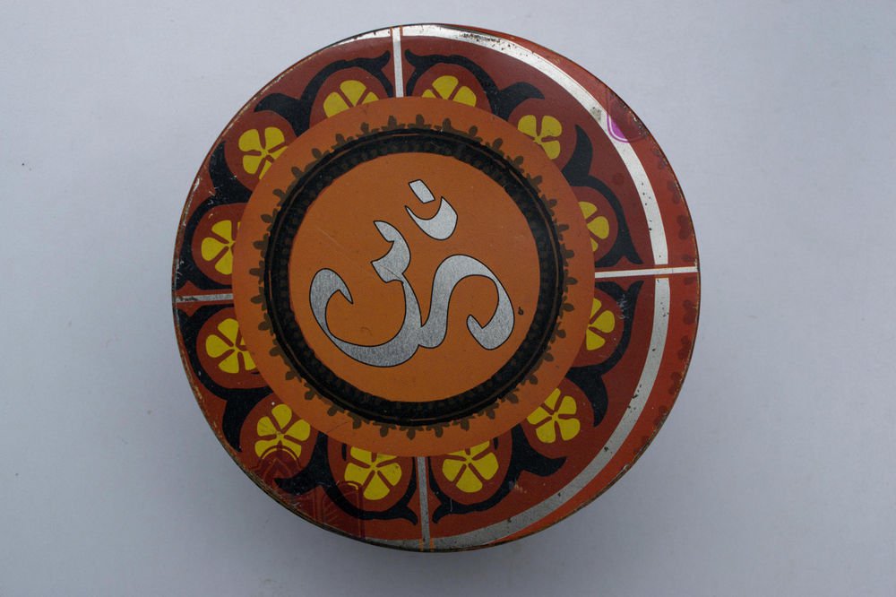 Old Sweets Tin Box, Rare Collectible Litho Printed Tin Boxes India #1485