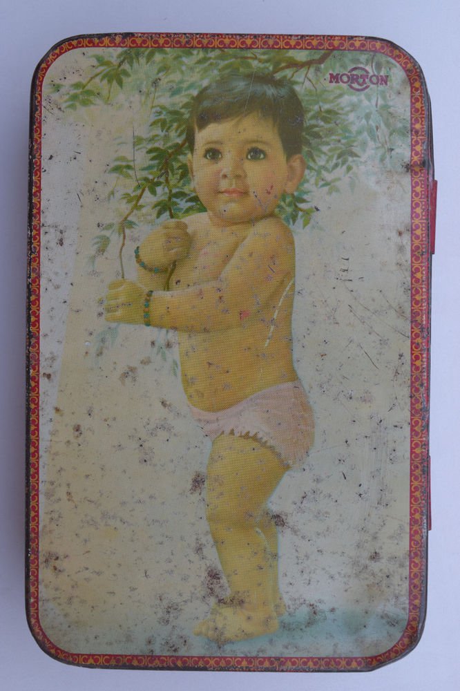 Old Sweets Tin Box, Rare Collectible Litho Printed Tin Boxes India #1333