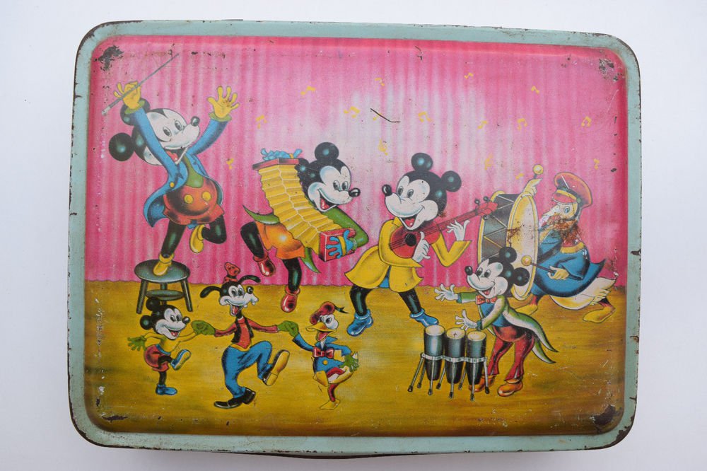 Old Sweets Tin Box, Rare Collectible Litho Printed Tin Boxes India #1339