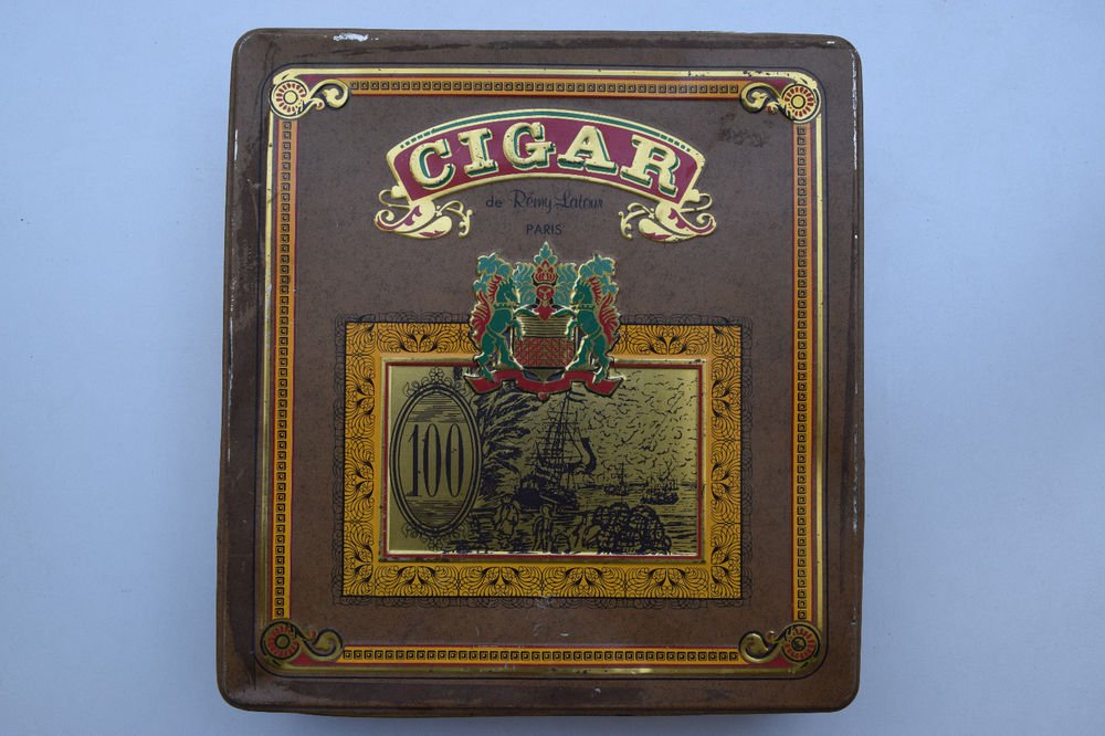 Old Sweets Tin Box, Rare Collectible Litho Printed Tin Boxes India #1340