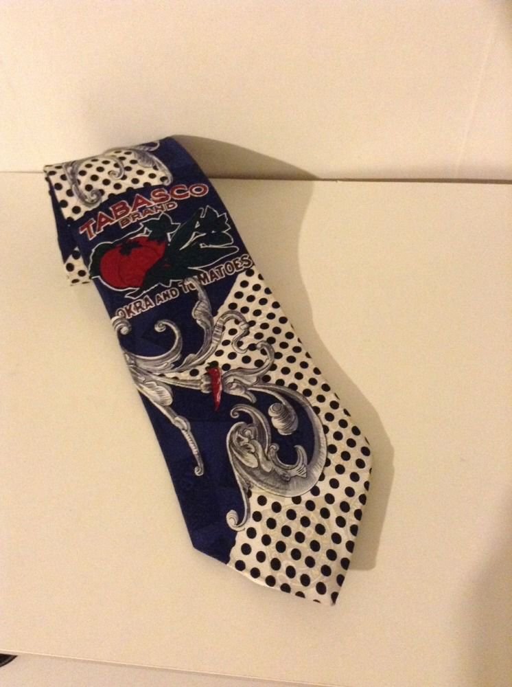 Tabasco brand okra And tomatoes Novelty Silk Tie