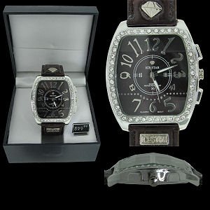 ISW-05 - Authentic Ice Star Watch with Leather Band