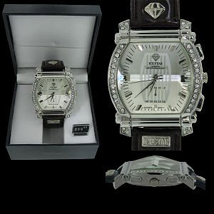 ISW-08 - Authentic Ice Star Watch with Leather Band