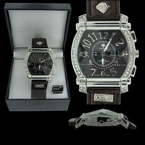 ISW-10 - Authentic Ice Star Watch with Leather Band