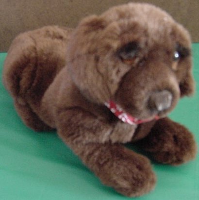 Dakin Huggables Brown Dog Barking Stuffed Plush 9"