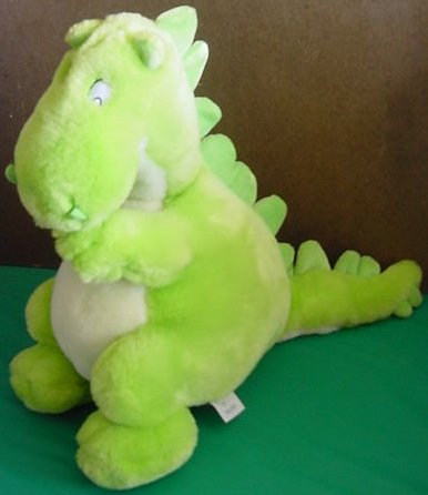Gund Heads & Tales Green Dragon Dinosaur Stuffed Plush