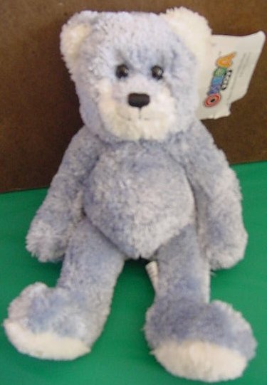 Omega Toy Blue Cuddle Bear Soft Stuffed Plush 9"