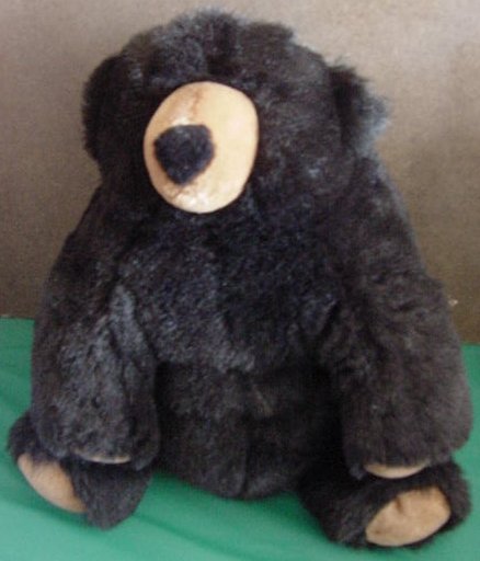 Soft Classics Squishy Soft Black Bear Stuffed Plush 12"