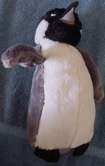 Classic Toy Co Penguin Gray & Black Stuffed Plush 9"