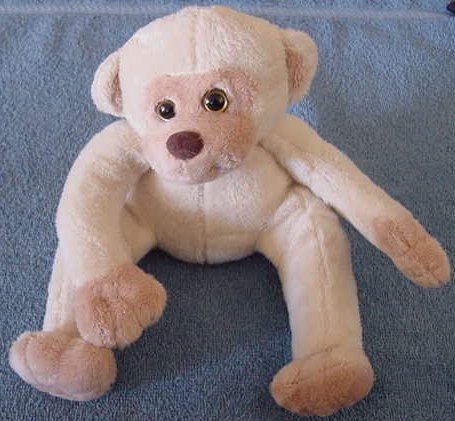 Circus Circus Casino Beige Monkey Stuffed Plush 6"