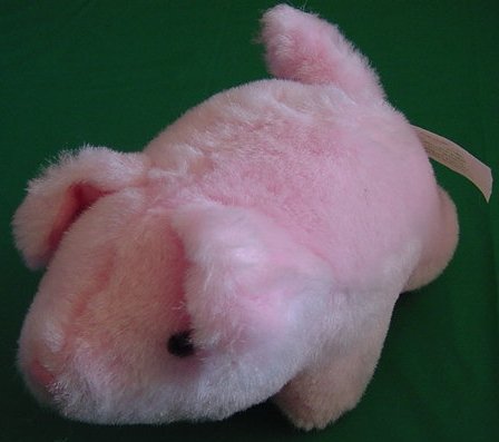 Pink Pig 1993 MGM Grand Hotel Stuffed Plush 7"