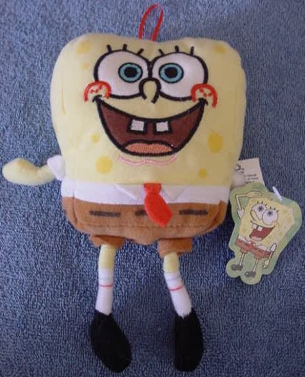 SpongeBob Squarepants Nanco Smiley Stuffed Plush 8" Tag